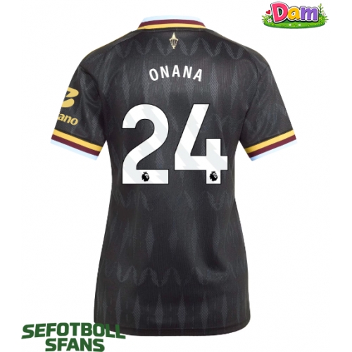 Aston Villa Amadou Onana #24 Bortatröja Kvinnor 2026-27 Kortärmad